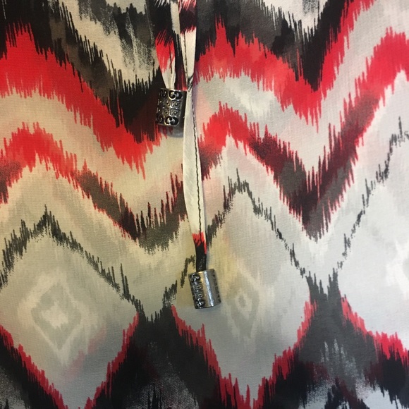 ABG 3/4 Sleeve Sheer Blouse - Picture 2 of 2